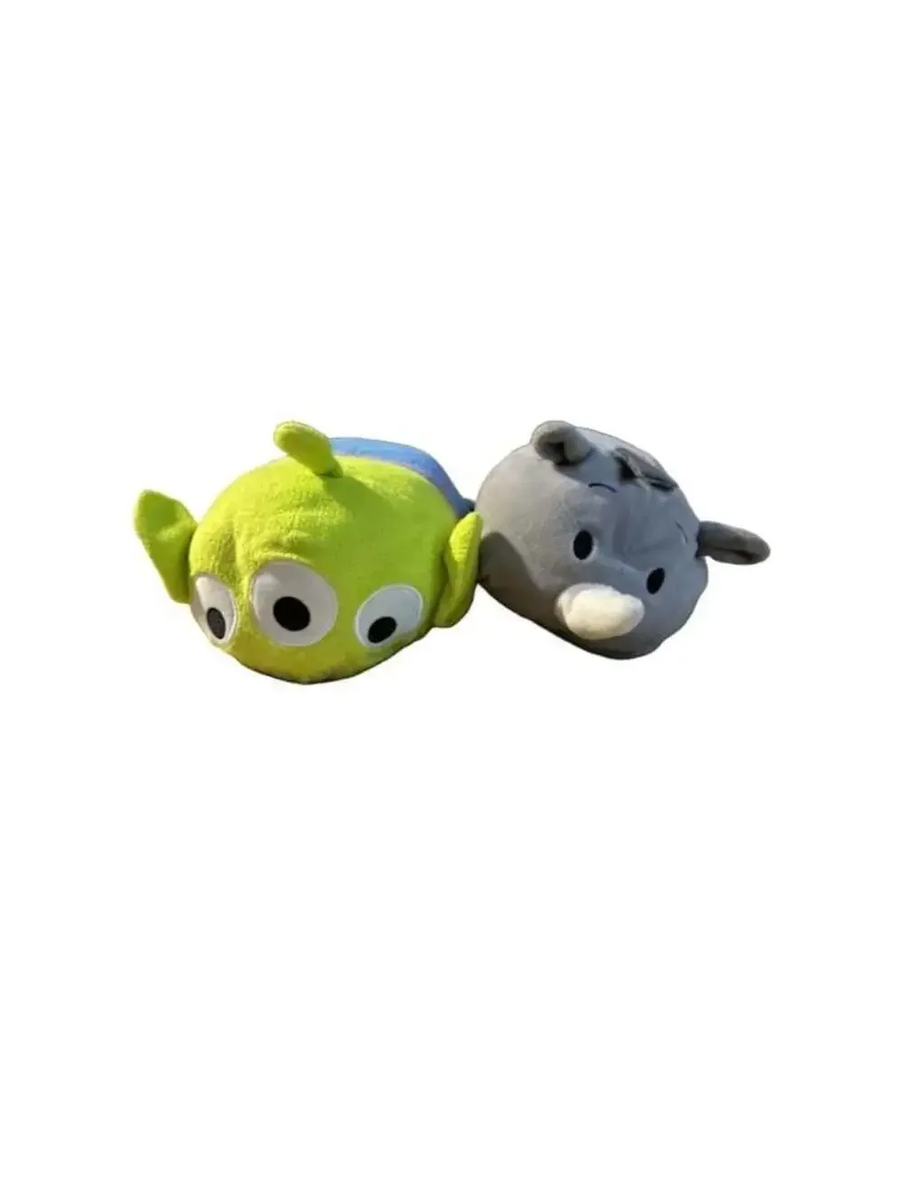 Disney Pixar Toy Story Alien and Rhino Medium Tsum Tsum Bun Bun Plush Set